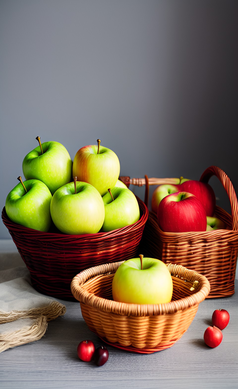 basket of apples and bowl preview