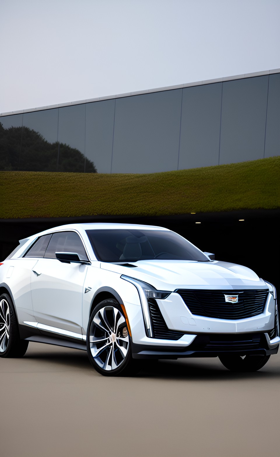 cadillac modern luxury sport sports coupe suv gt hybrid electric ev concept car, car fair showroom preview