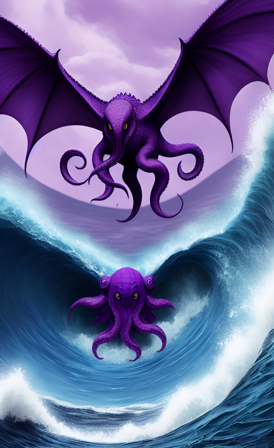 purple cthulhu , tsunami preview