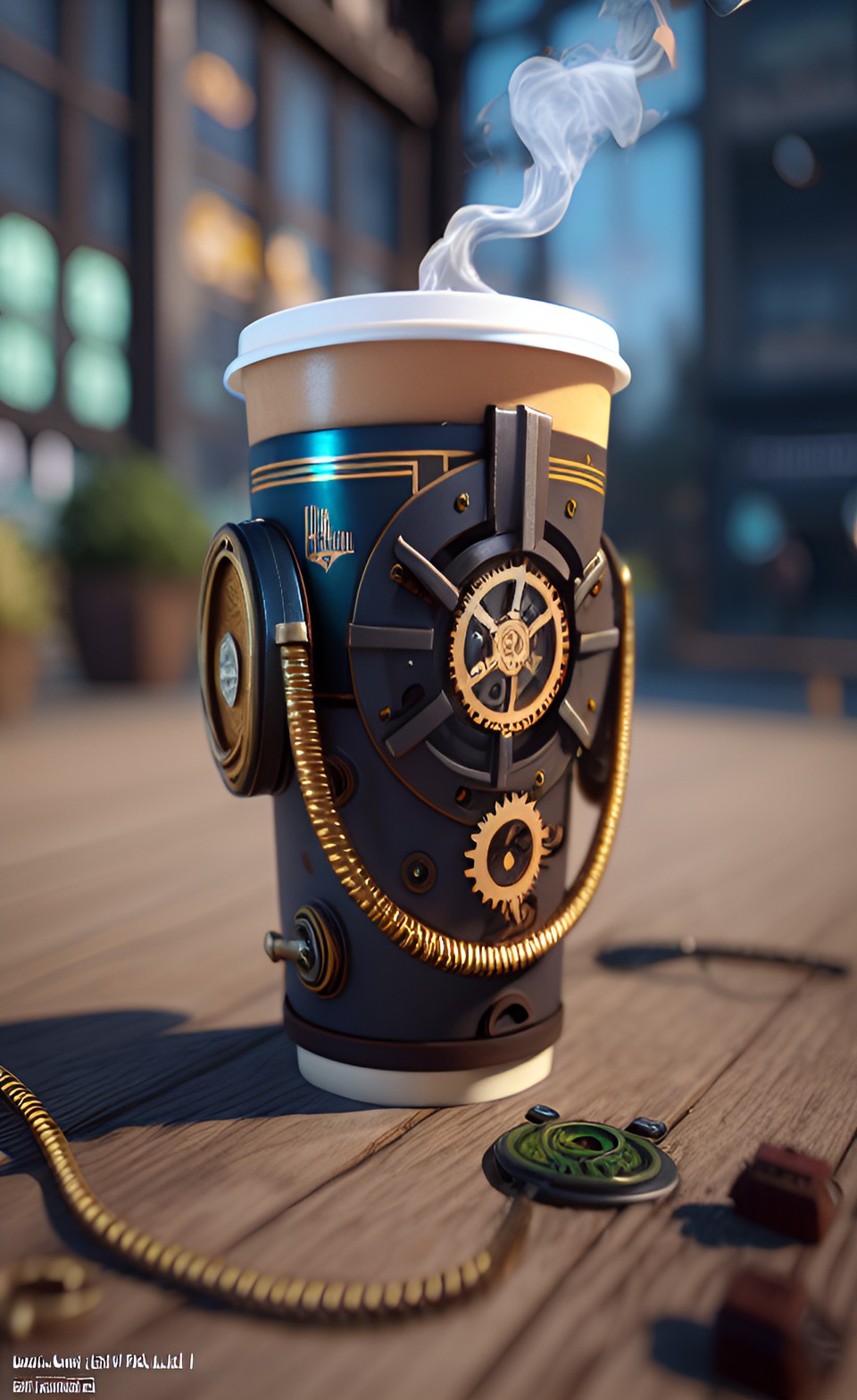 Steampunk Coffee - steampunk latte preview