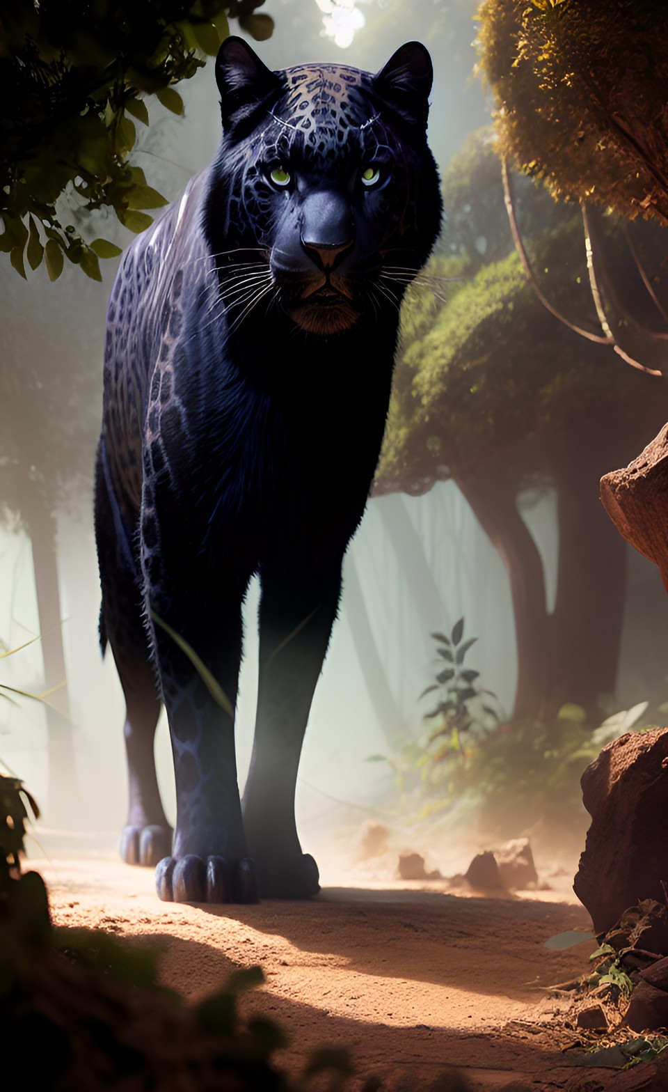 down the path - black jaguar tabaxi preview