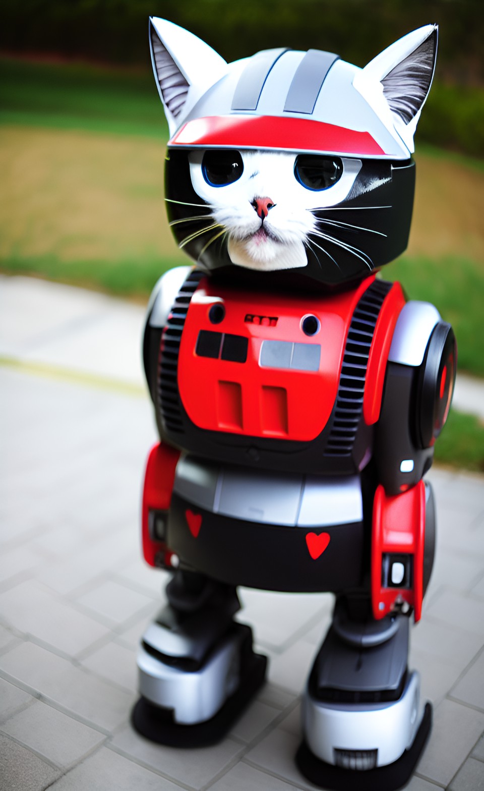 cute giant robot cat preview