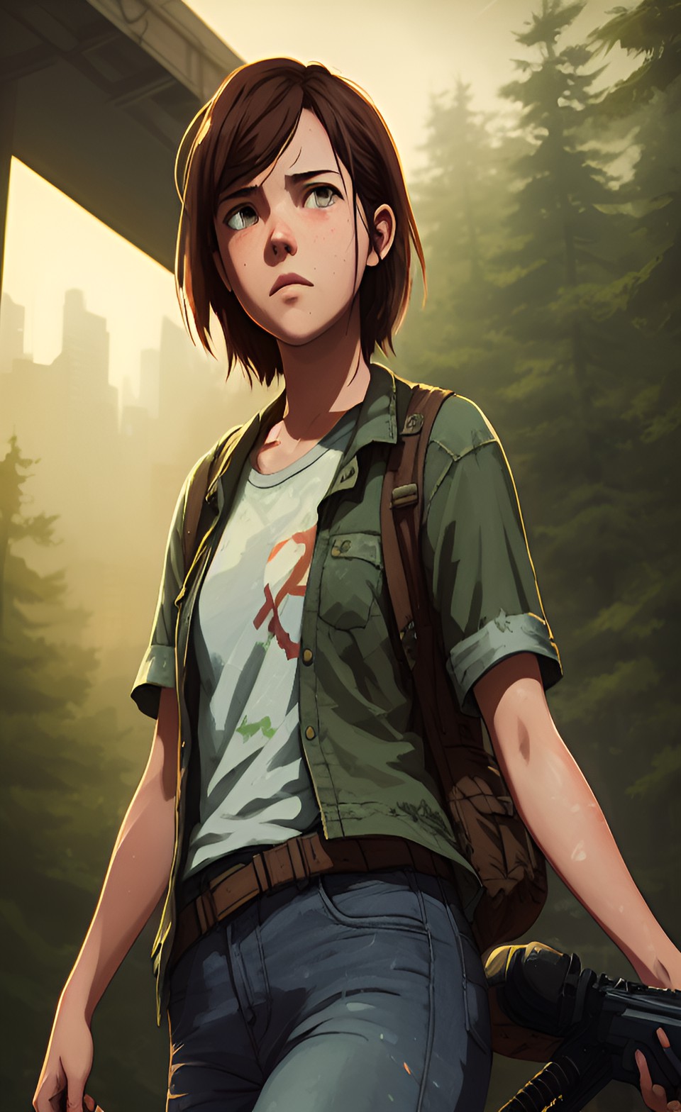 the last of us, ellie, closeup preview