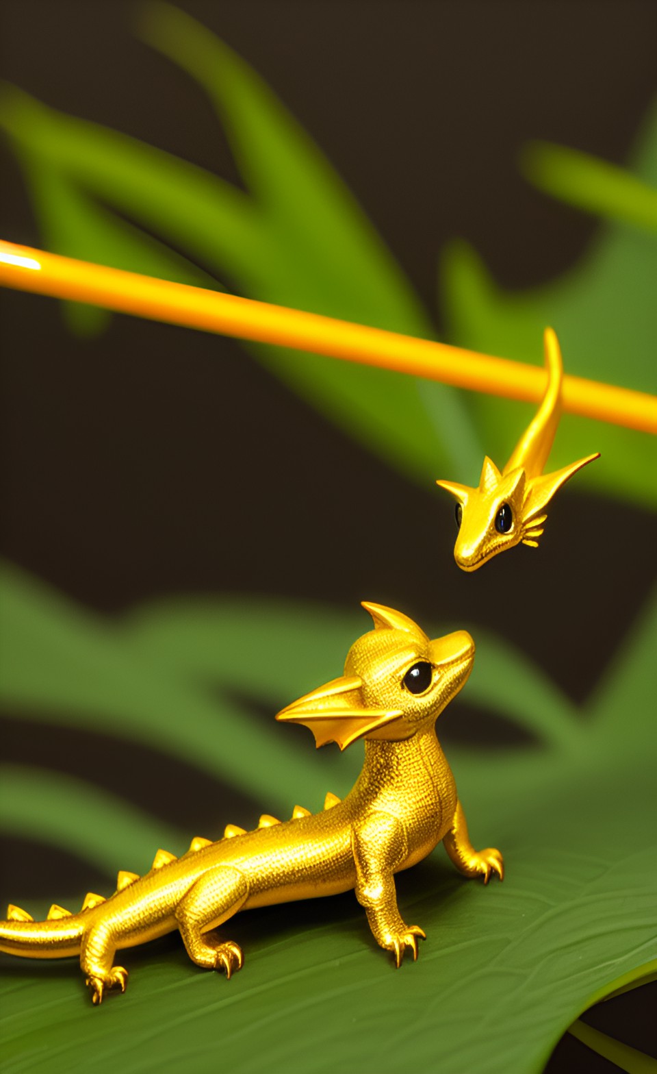 little baby dragon that that is golden and wherever it flies it leaves a yellow trial preview