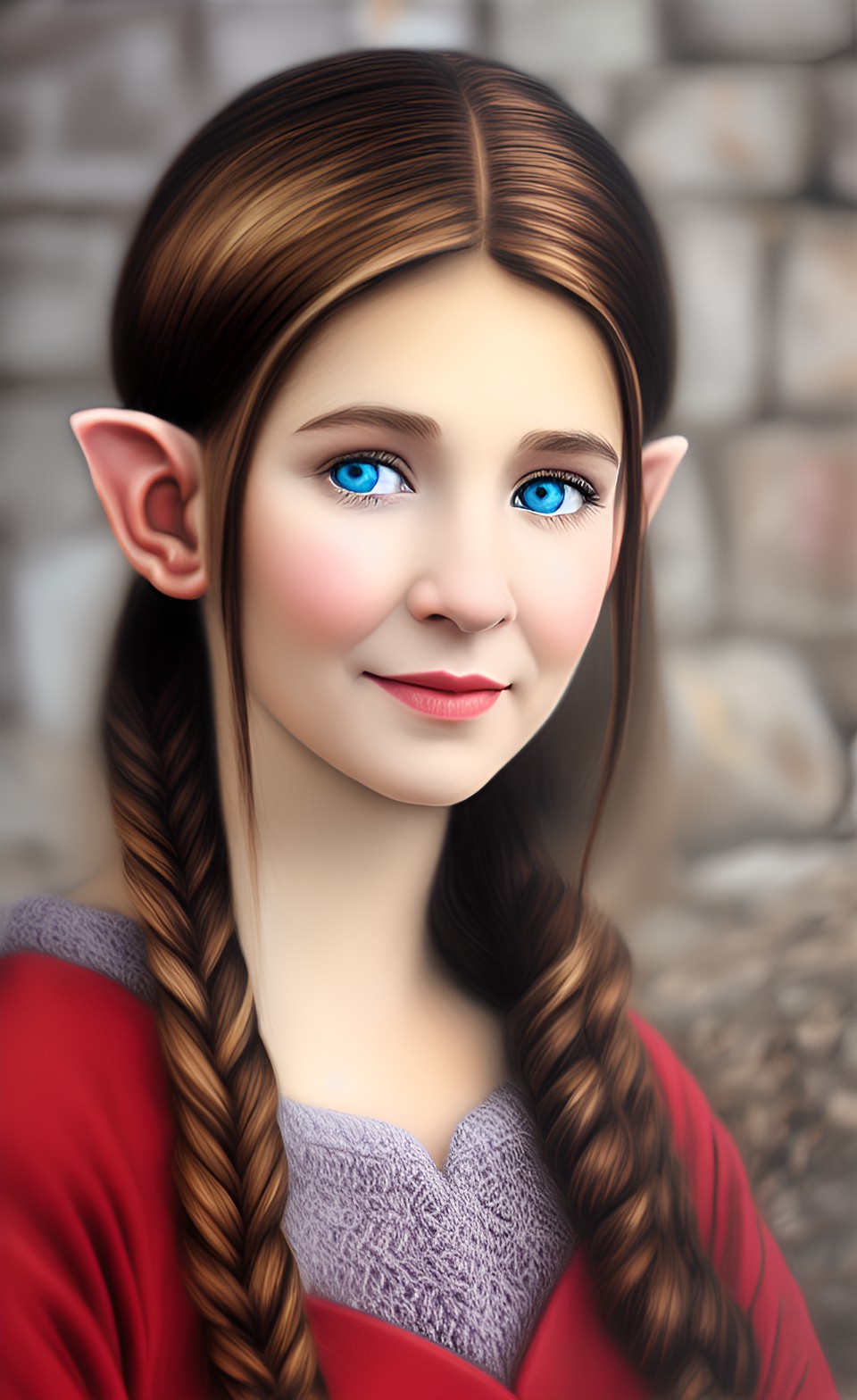 craquelure portrait of elf preview