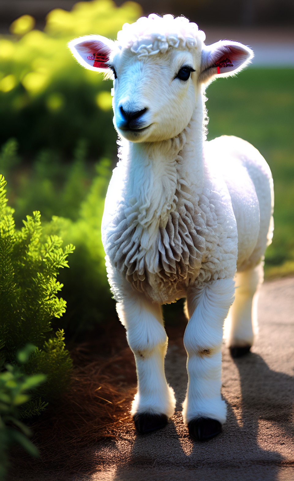 adorable glowing lamb preview