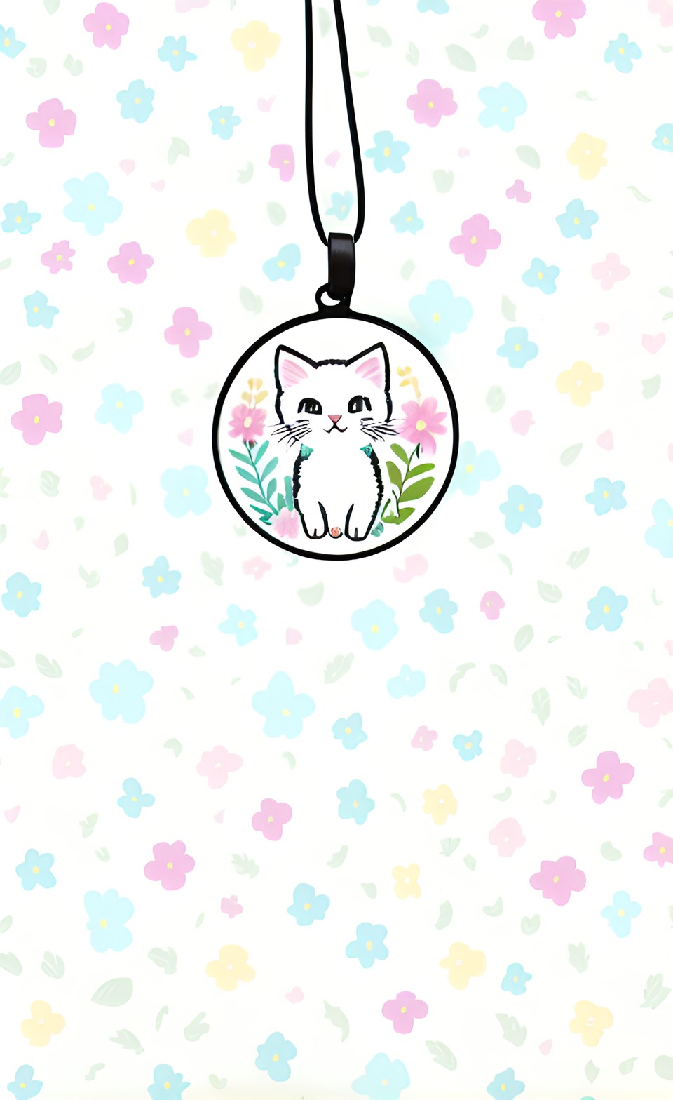 kitten. dream, pastel dreamy aesthetic, garden style, cottagecore preview