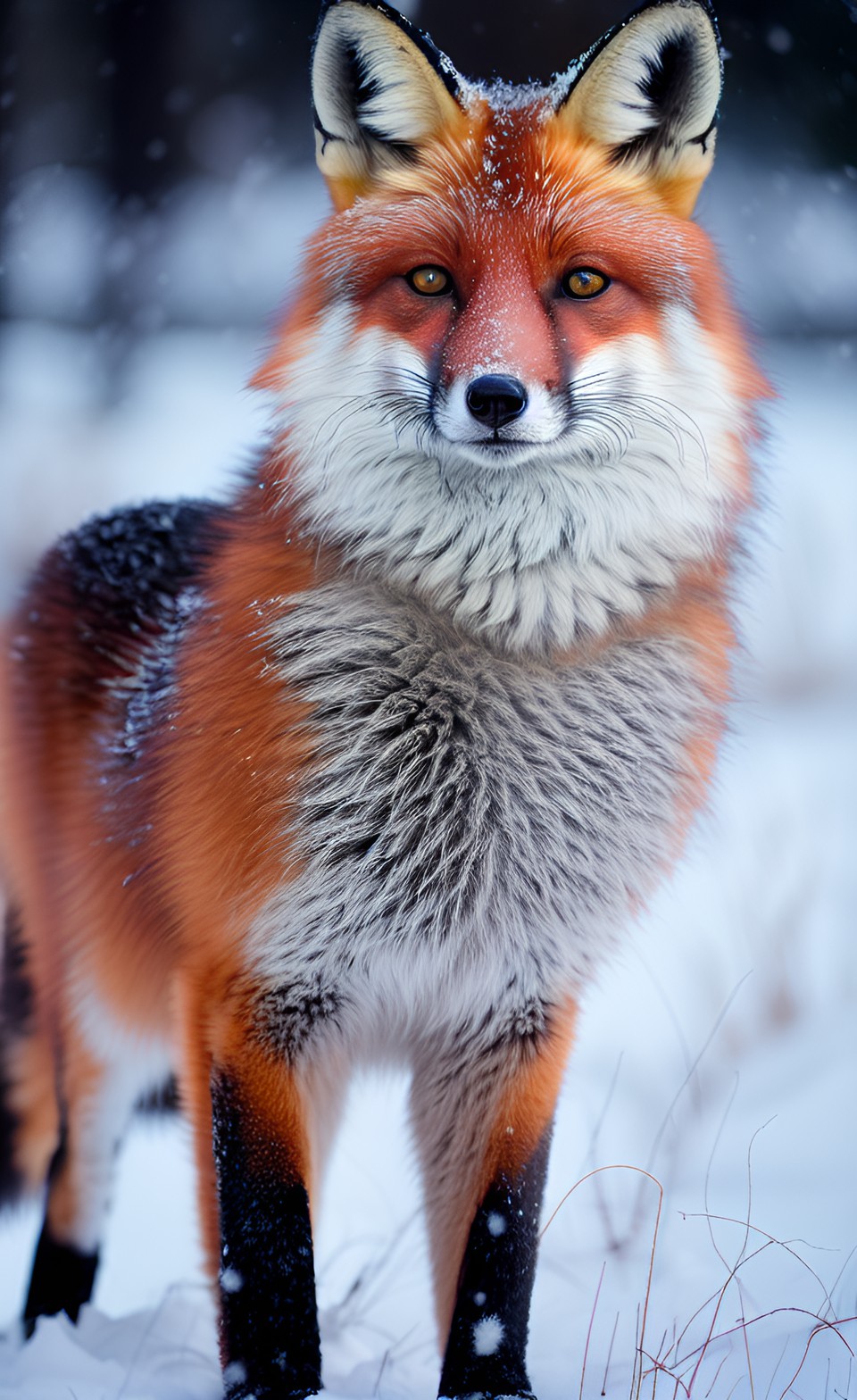 Fox in snow - fox in snow preview