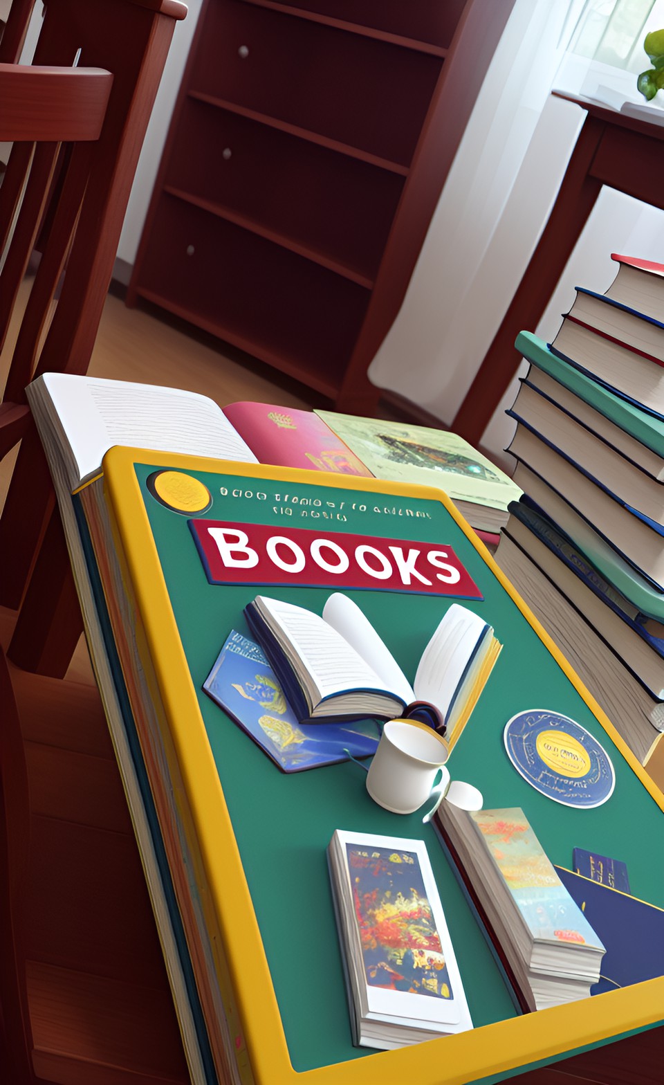 books on a table preview