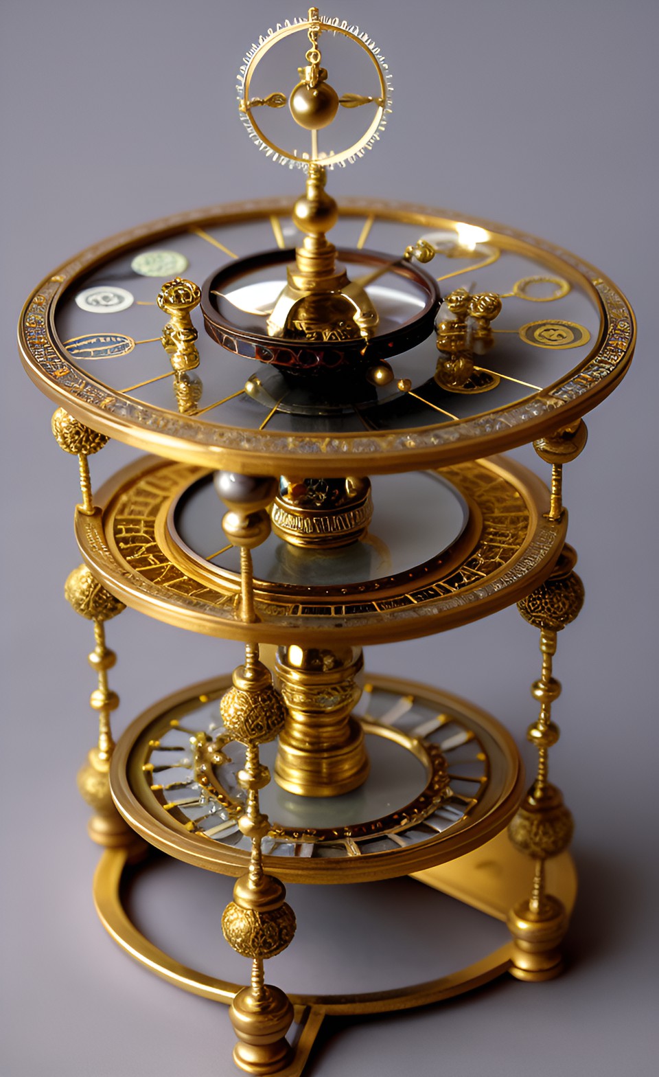 ornate and bejeweled orrery preview