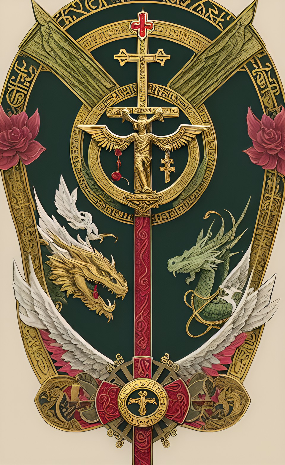mid morning, serpentine dragon, caduceus, rod of asclepius, shepherd's staff, crucifix, bishop's staff preview
