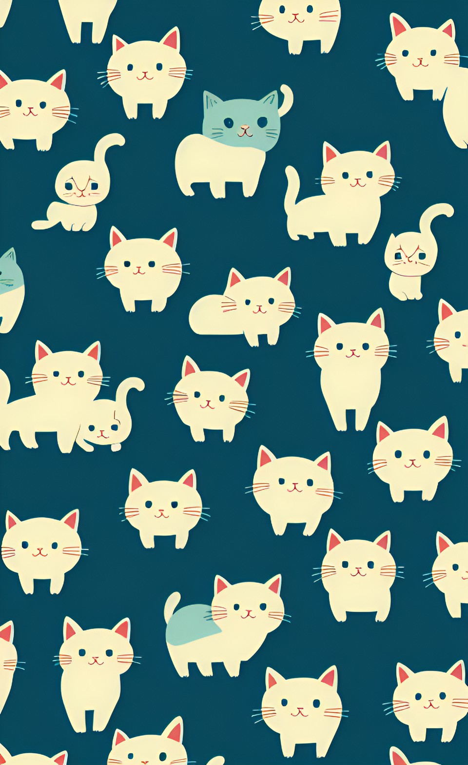 cute cats pattern preview