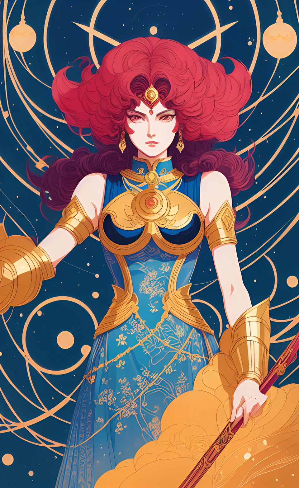 a lady inspired on saint seiya preview