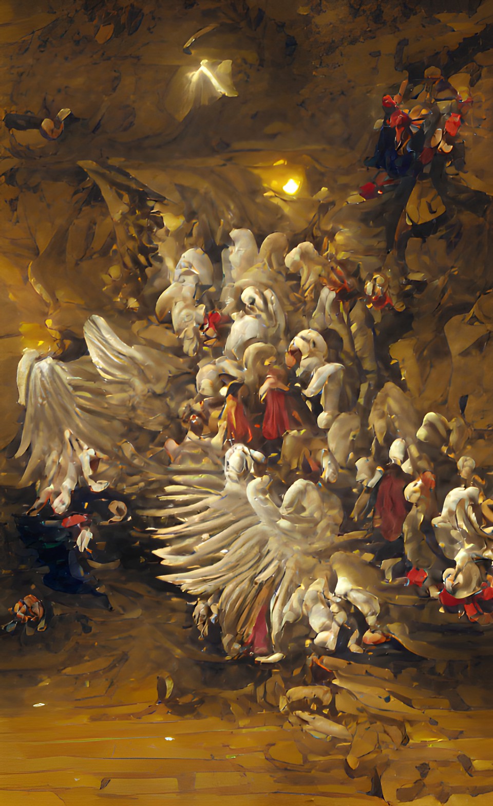 choirs of angels peer down at bethlehem preview