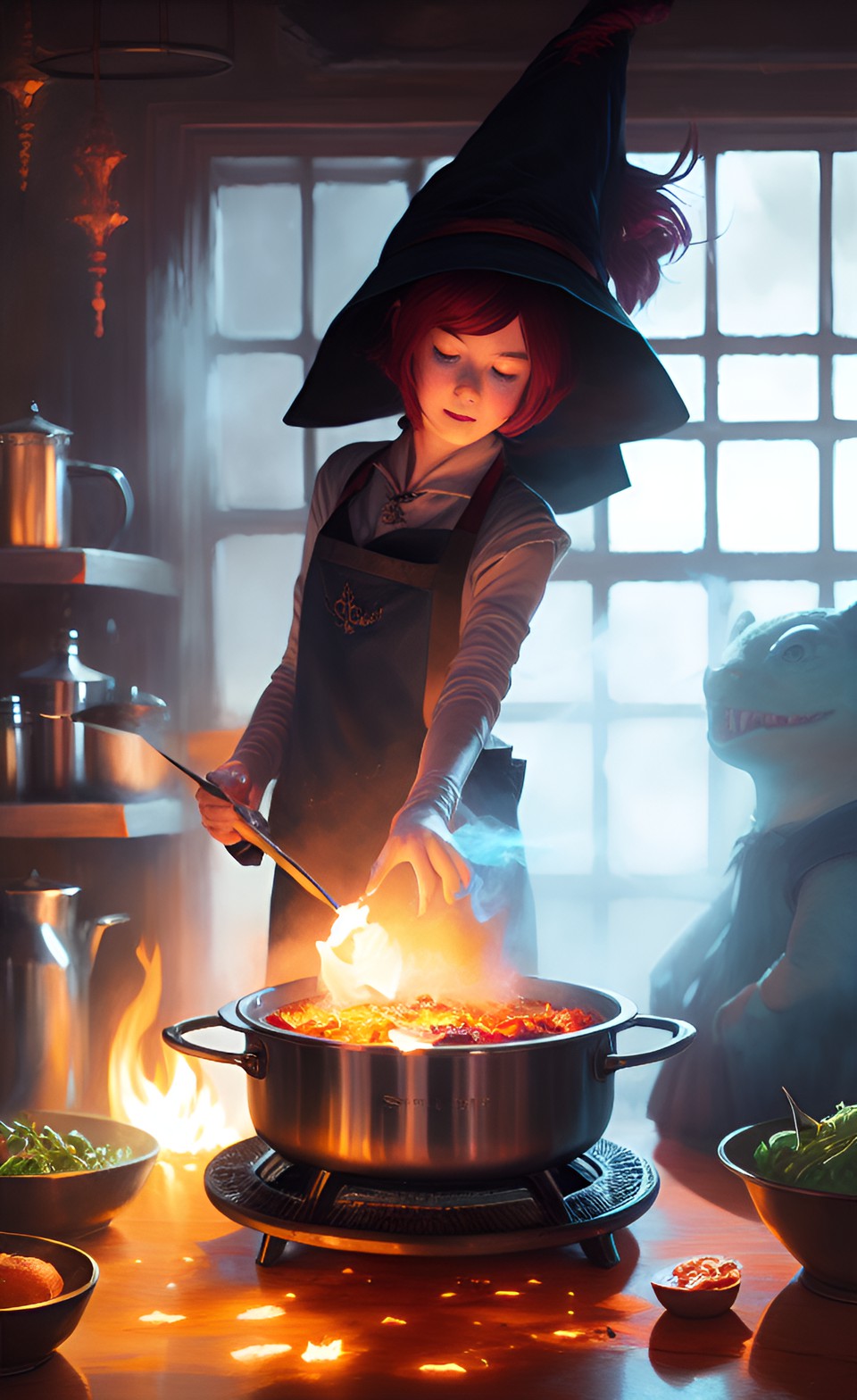 witch casting spell to cook dinner preview