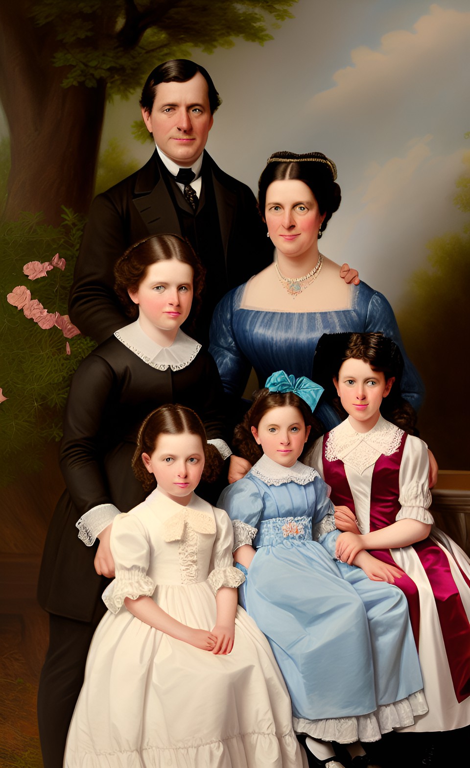 mrs. constance van buren and family easter sunday portrait preview