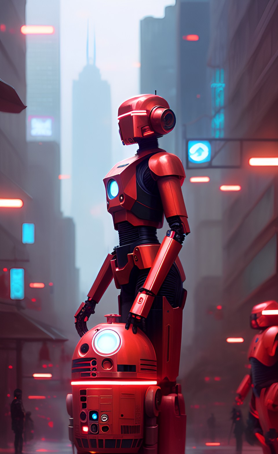 red enforcement droid preview