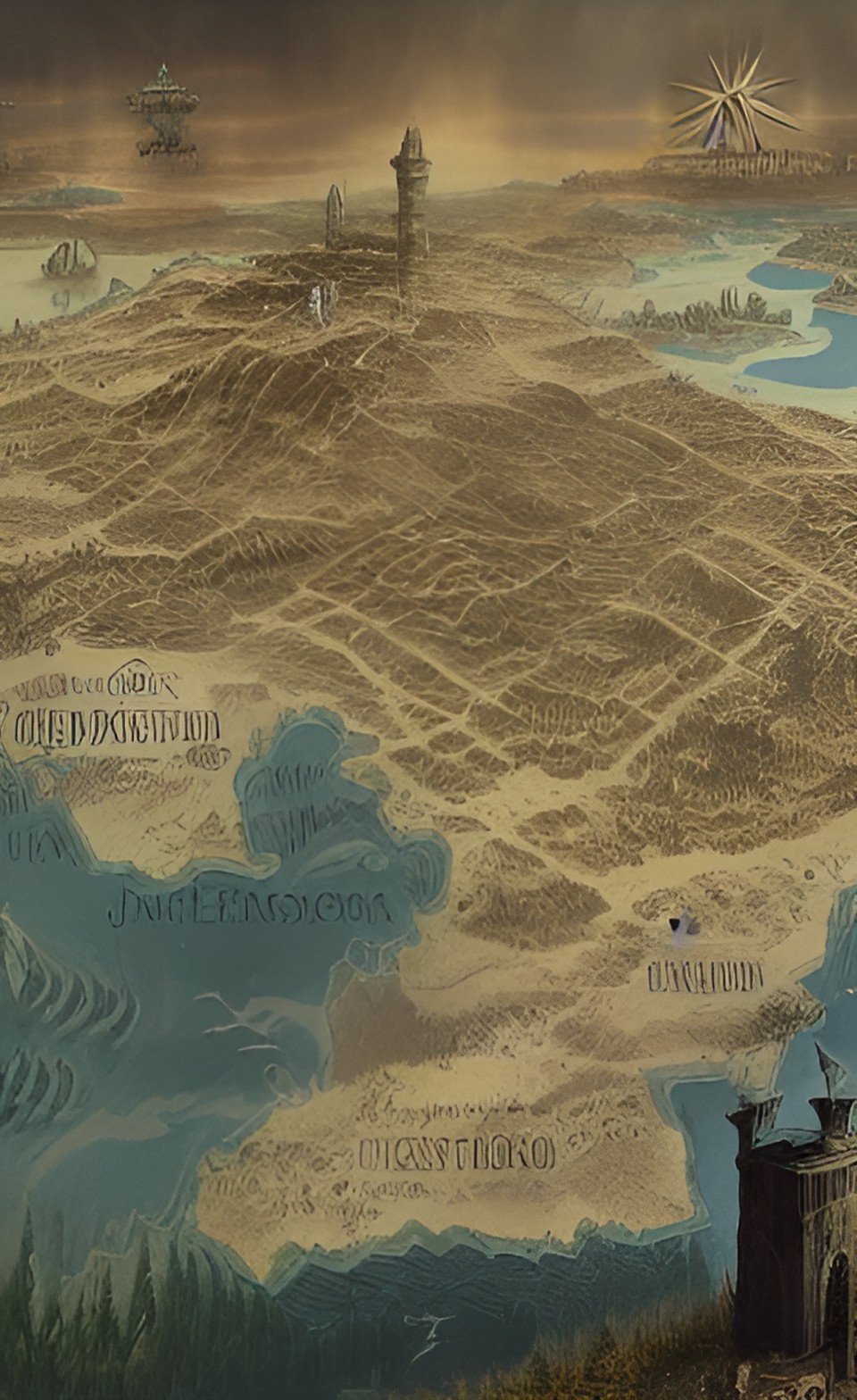 old map of an ancient kingdom preview