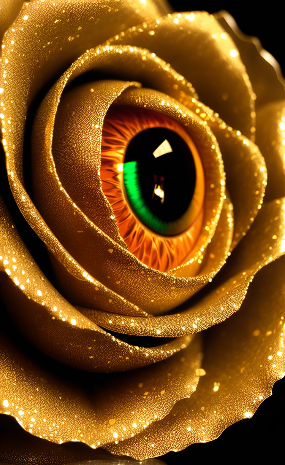 golden eyeball rose preview