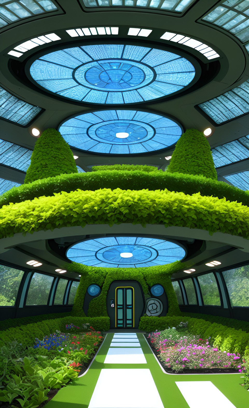 Star Trek garden - garden inside a spaceship star trek the next generation style preview