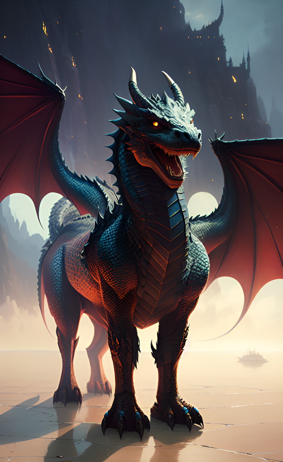 a dragon with a smirk preview