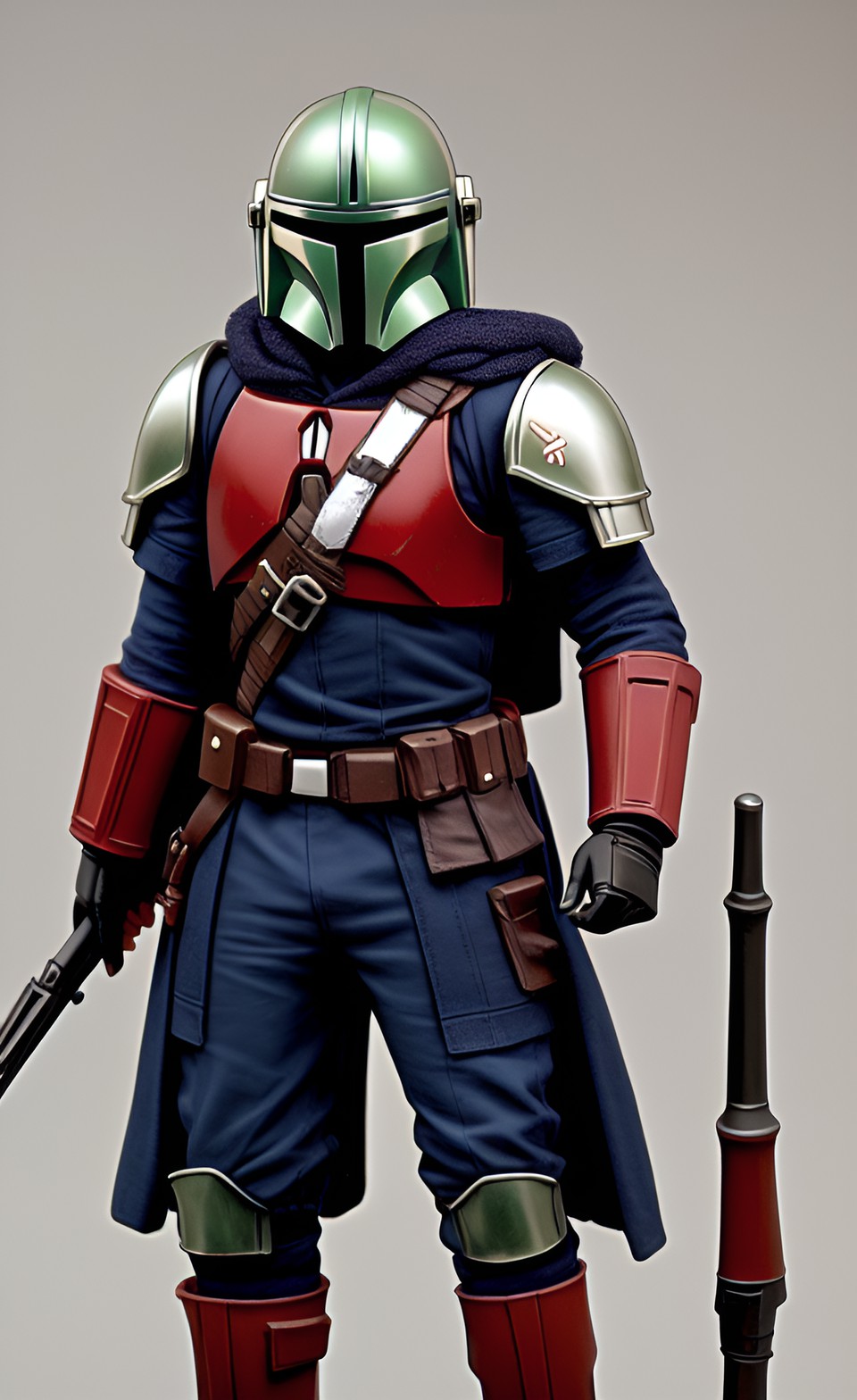 medieval mandalorian solider preview