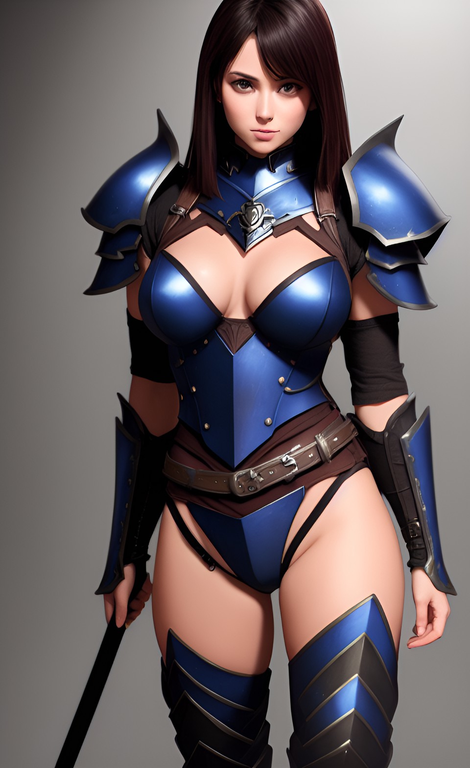 Skye the Blue Knight - skimpy armor preview