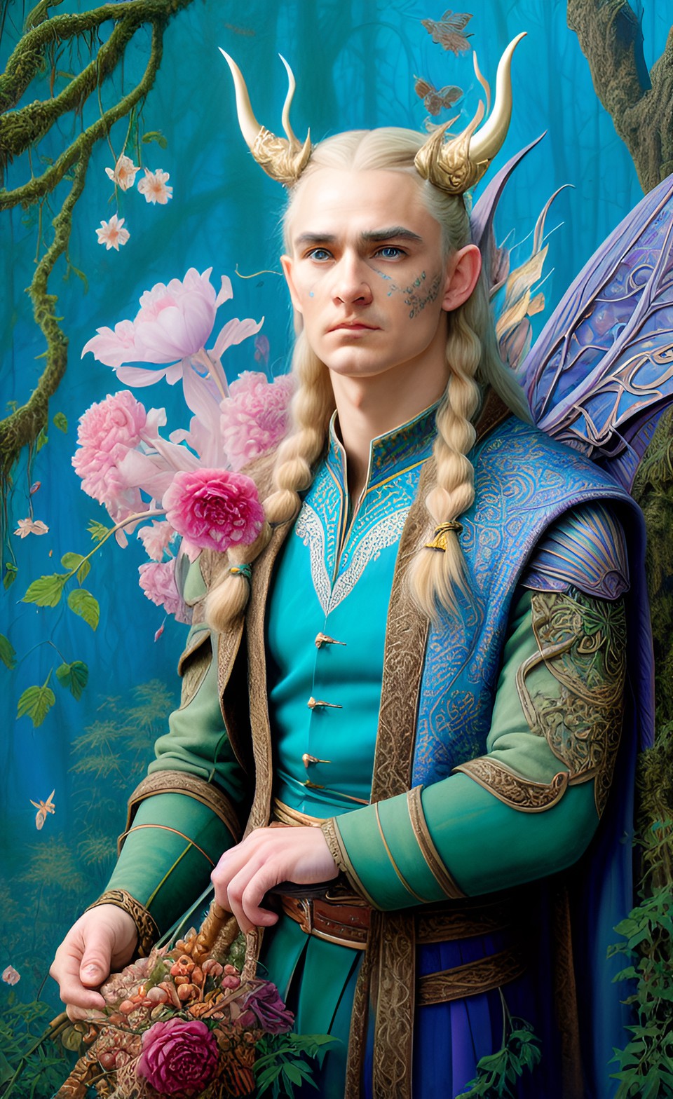 legolas, elf king, magical forest preview