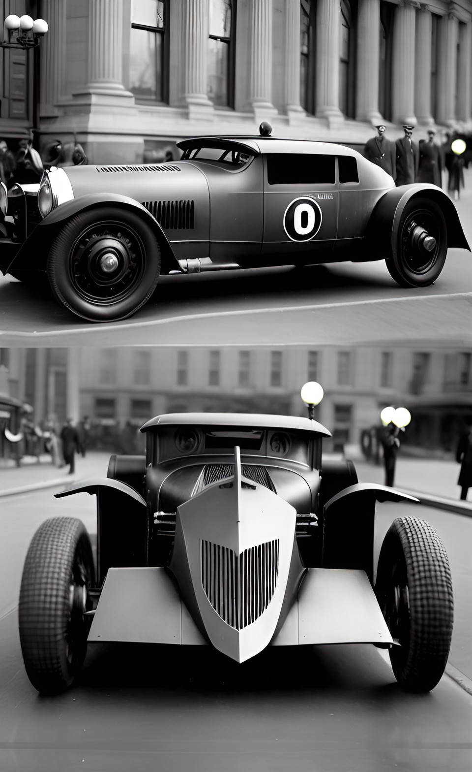 batmobile in 1920s movie preview