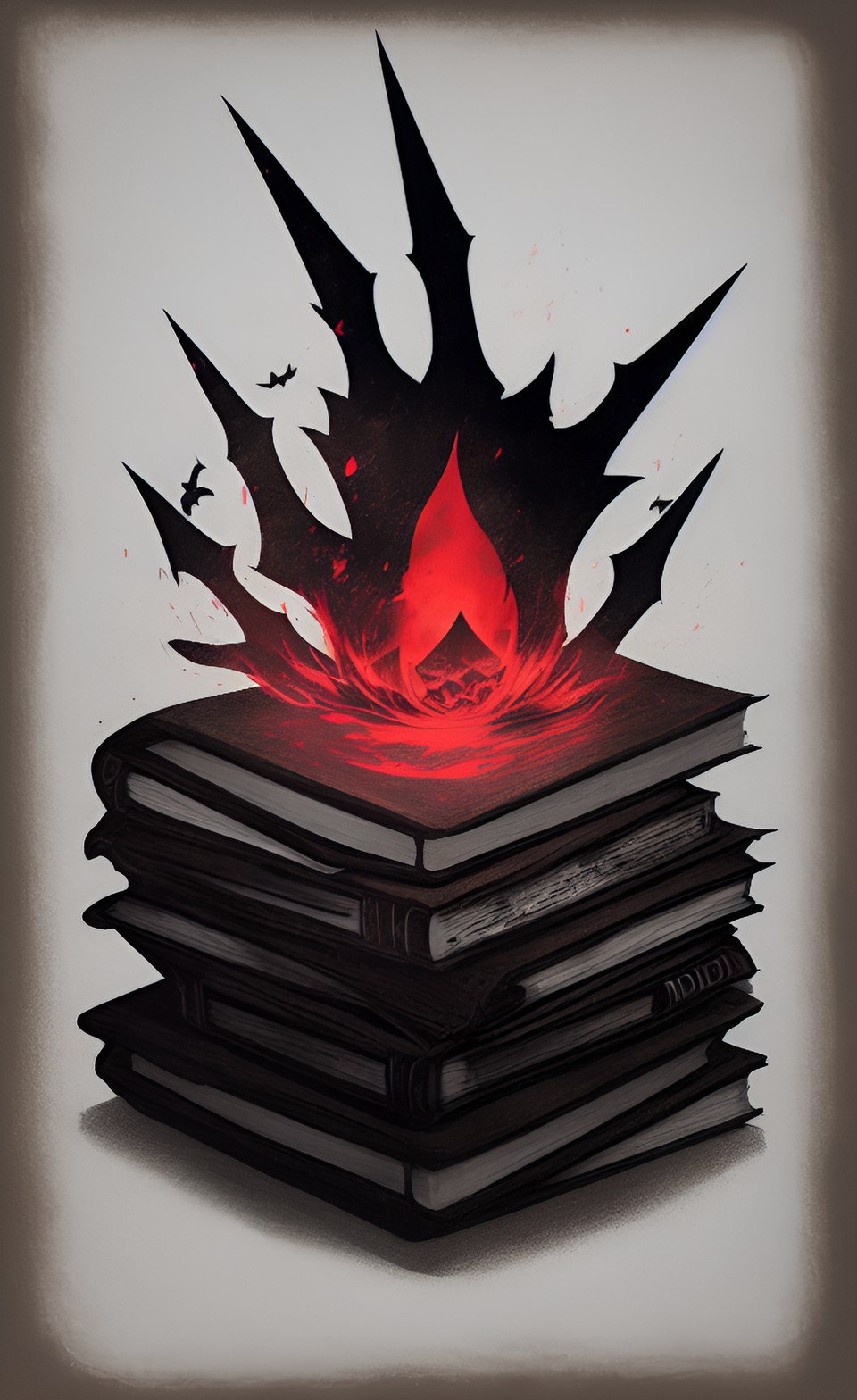 book concept, ghoust hand preview