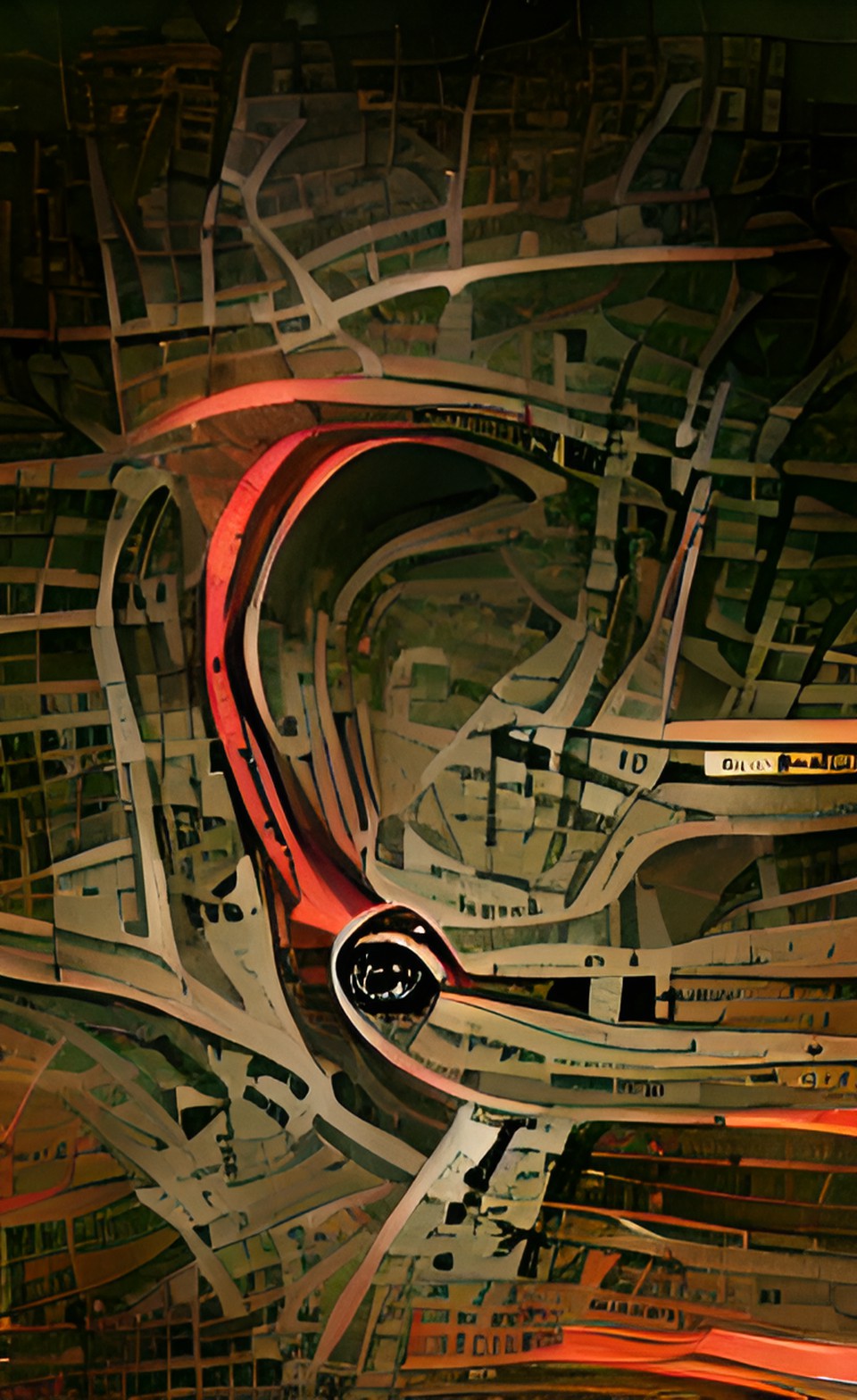 Drive - motor way at night that is a circle preview