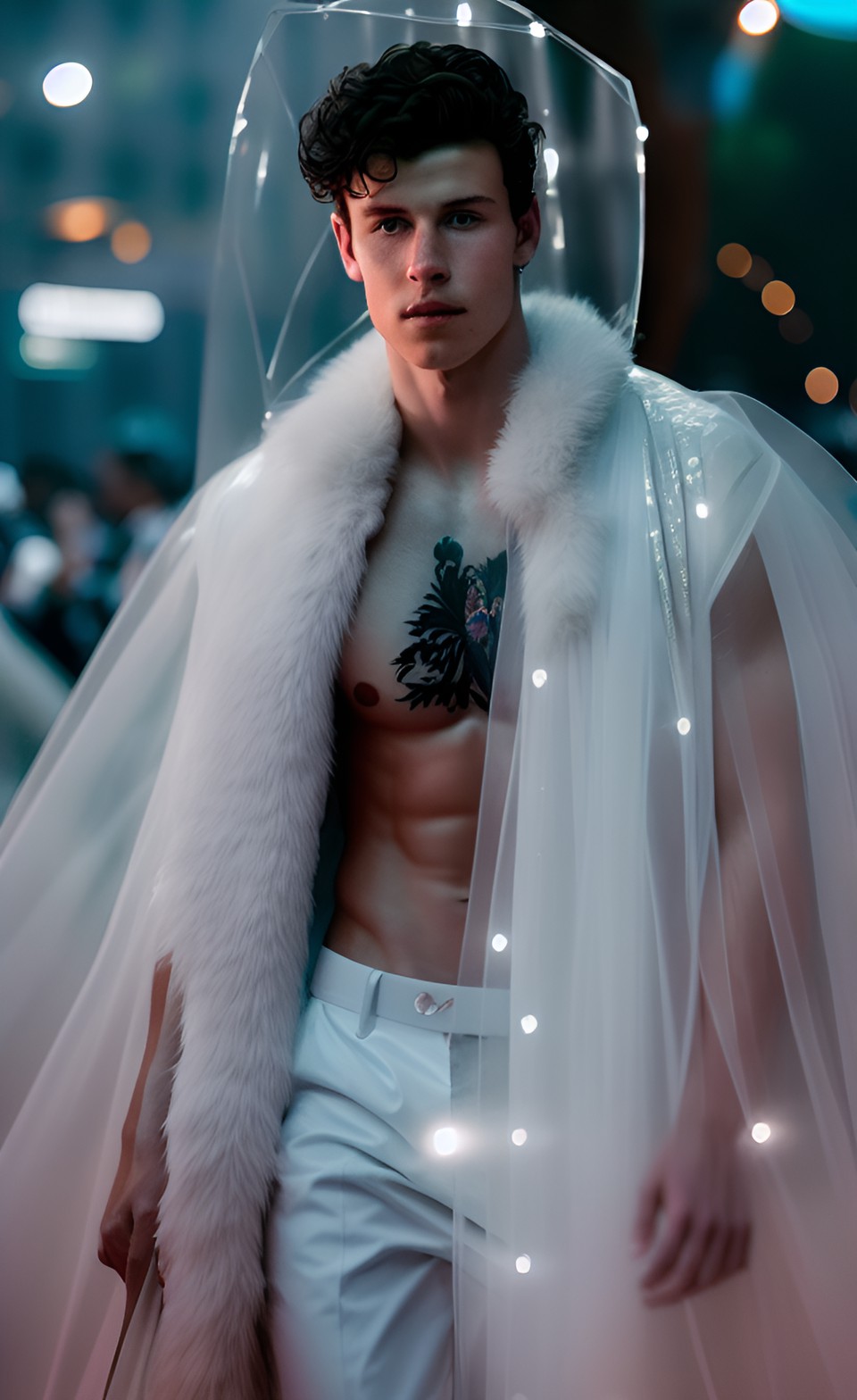 shirtless shawn mendes arriving  to the met gala: transparencies preview