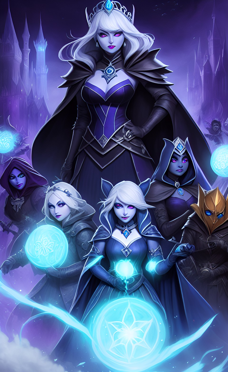 drow queen and entourage preview