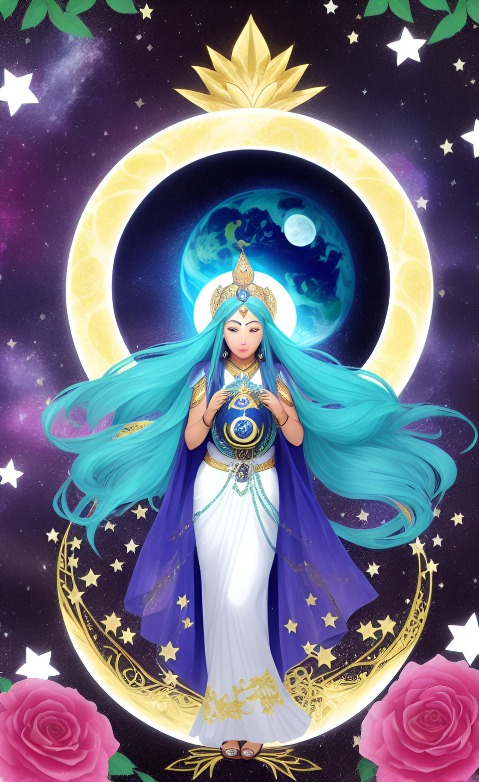 moon goddess, earth goddess, star goddess preview