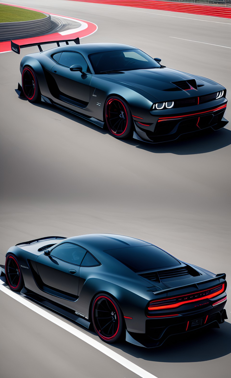 dodge widebody mid-engine futuristic modern concept preview