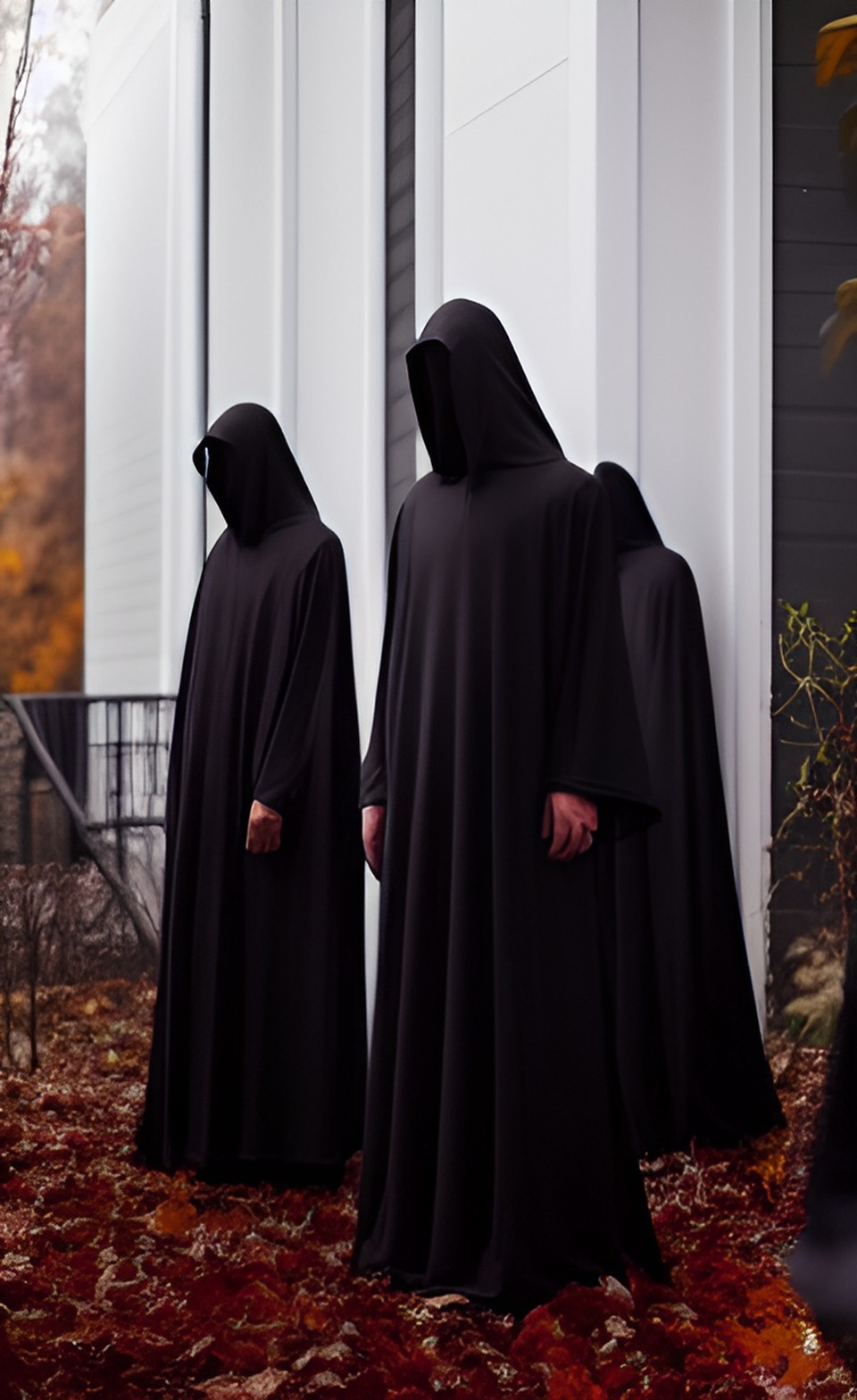 Service starts soon - scary hooded figures, ritual, cult, dark occult, preview