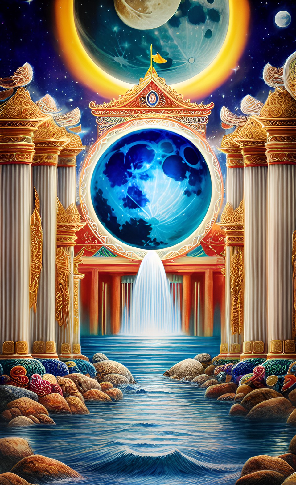 moon, tides, artemis, luna, angel warriors, a tsunami, tidal wave, cleansing and cleaning the temple, a house of prayer for all nations preview