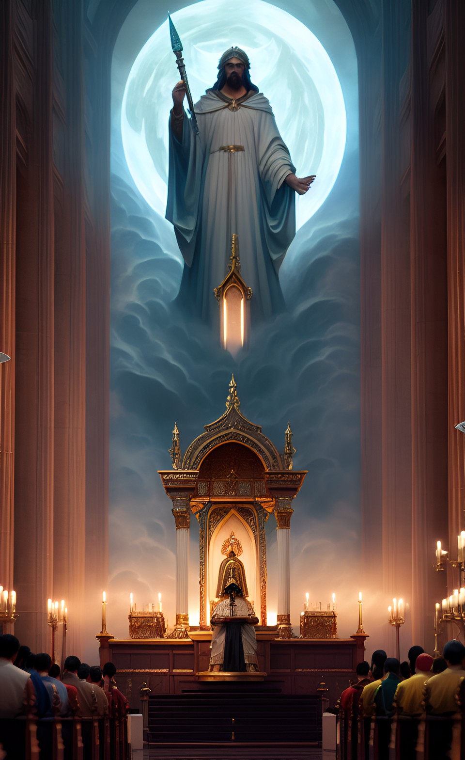 lent, deep fervent repentance of the faithful, artemis and lunar tidal wave, tsunami, cleansing sinners from the temple preview