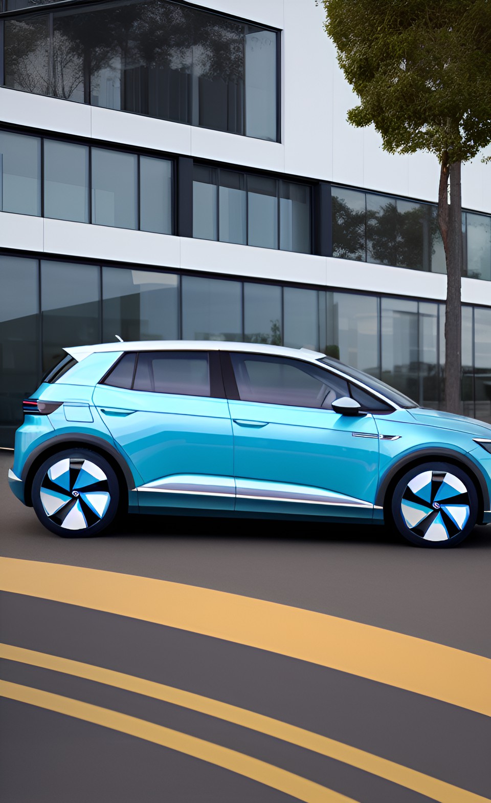 volkswagen id 5 electric car preview