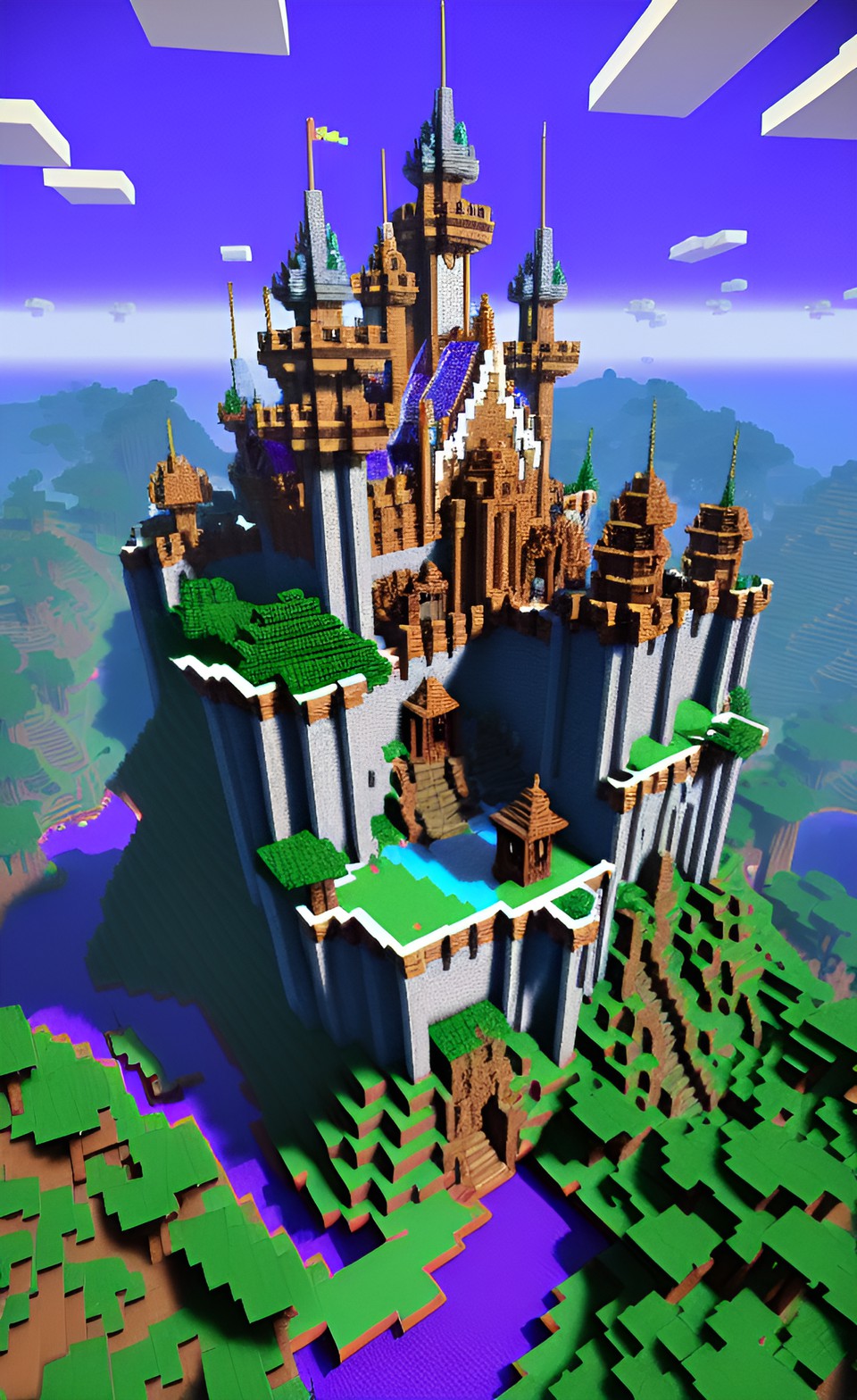 minecraft mystical fairy castle preview