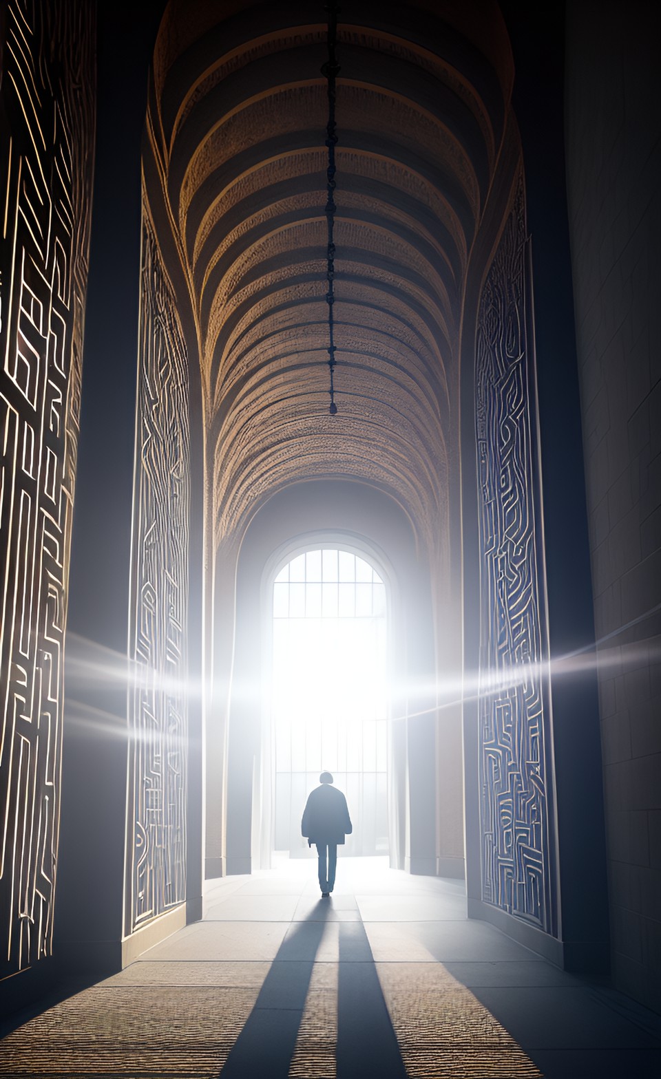 the hidden light of god shines through the cracks in the mundane world, the twisted maze of paths ordinary days and jobs and plans follows his plan preview