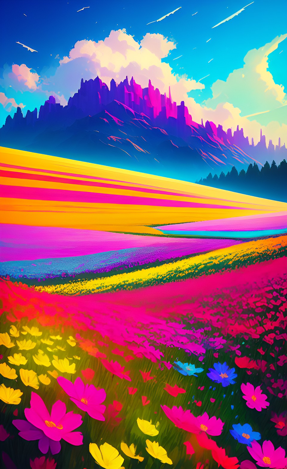 field of flowers preview