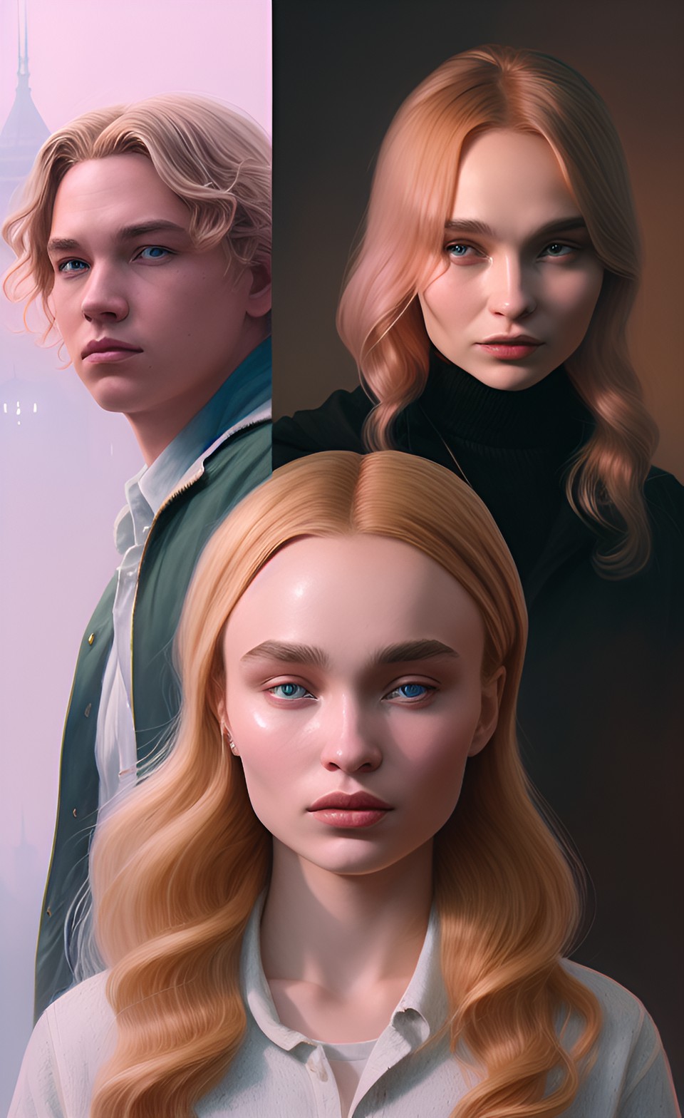 cody fern as michael langdon blonde and redhead lily rose depp couple preview