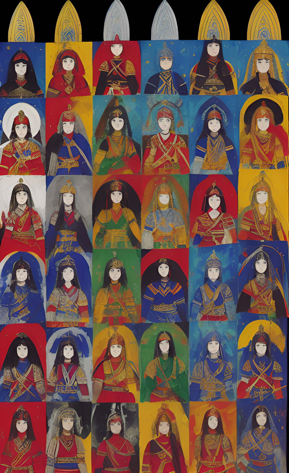 Collage - collage of great warrior women of the ancient world preview