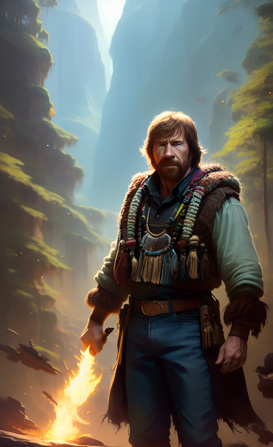 chuck norris, hippie shaman preview