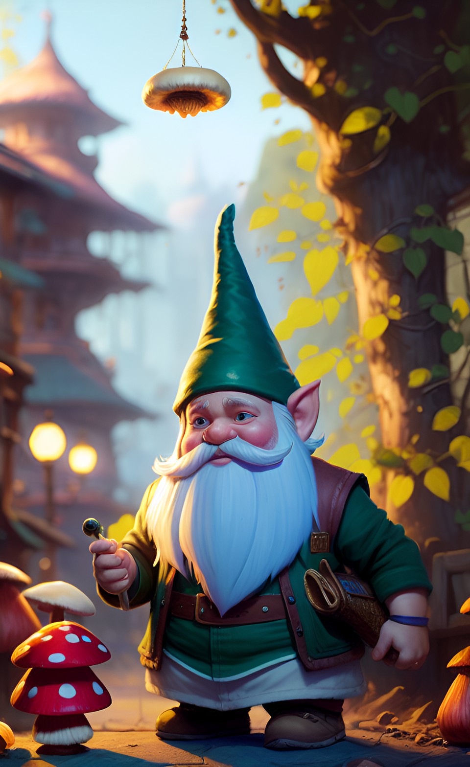 gnome selling mushrooms preview