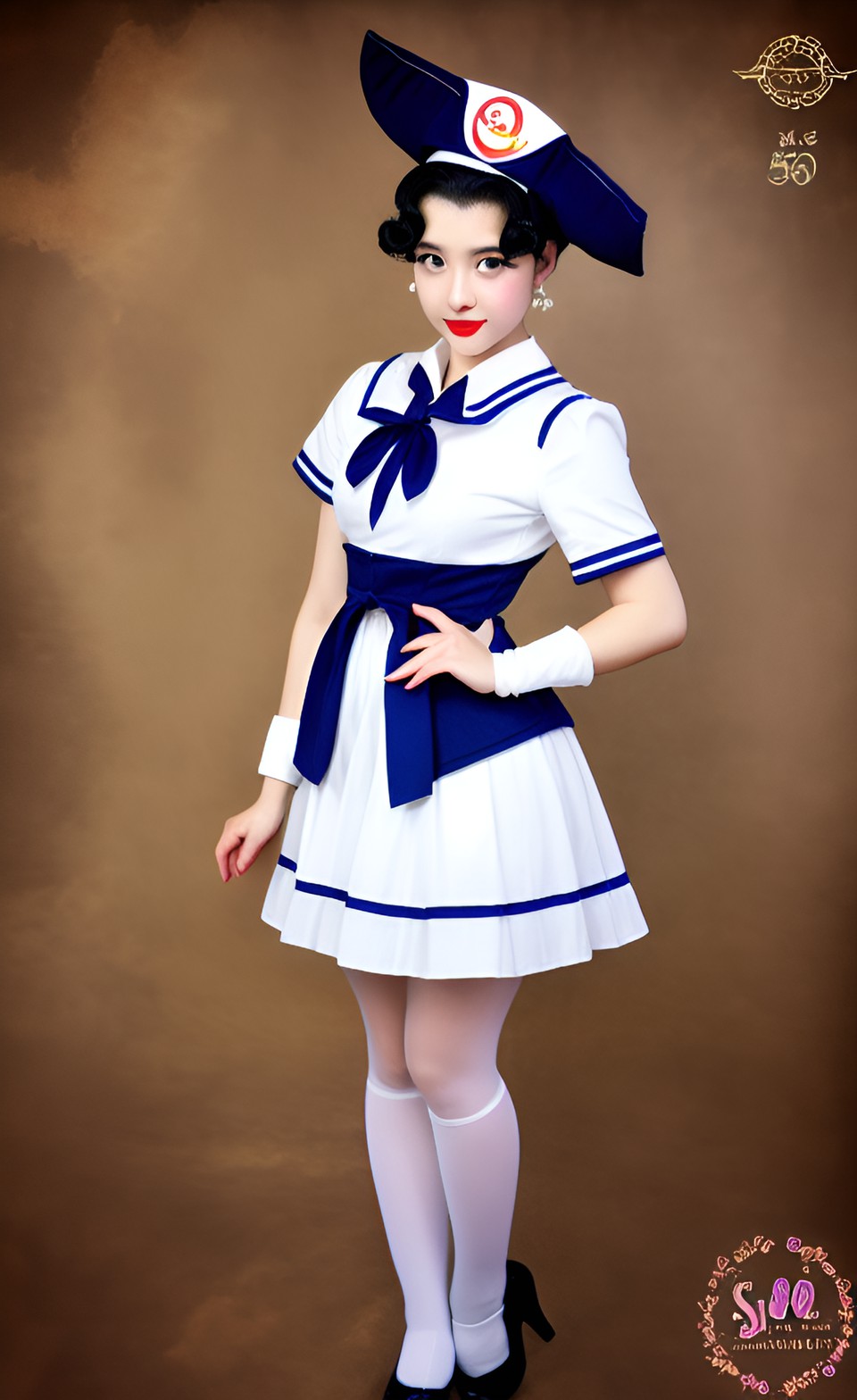 sailor mercury in the 50's - sailor minimoon in 50's style preview