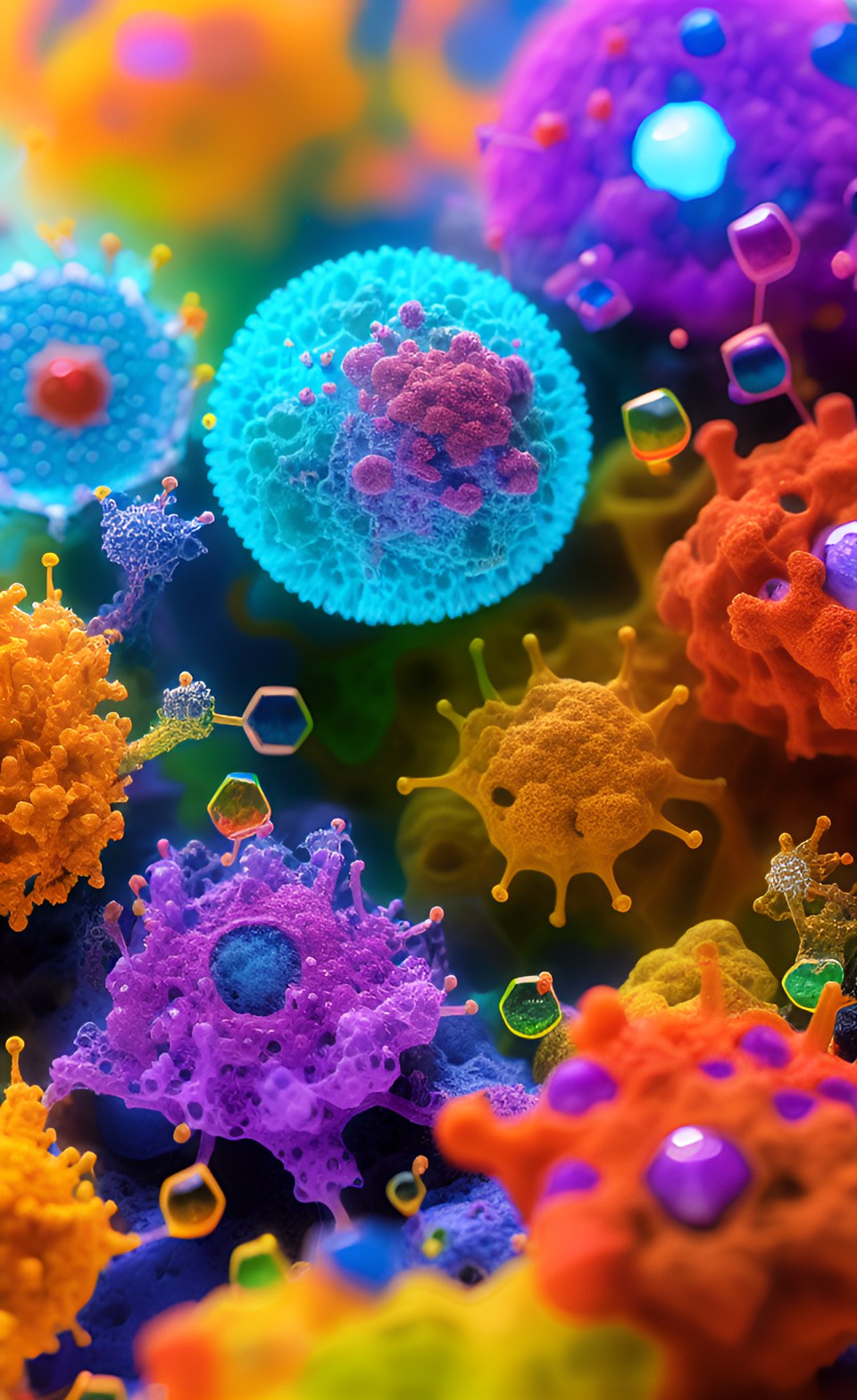 viruses under a microscope preview