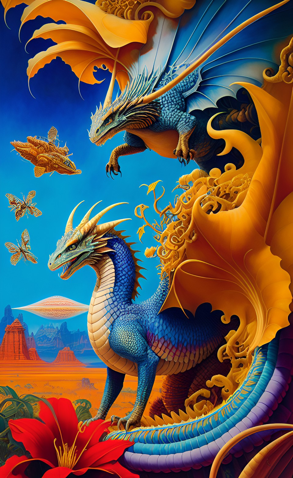 musical dragon . roger dean preview