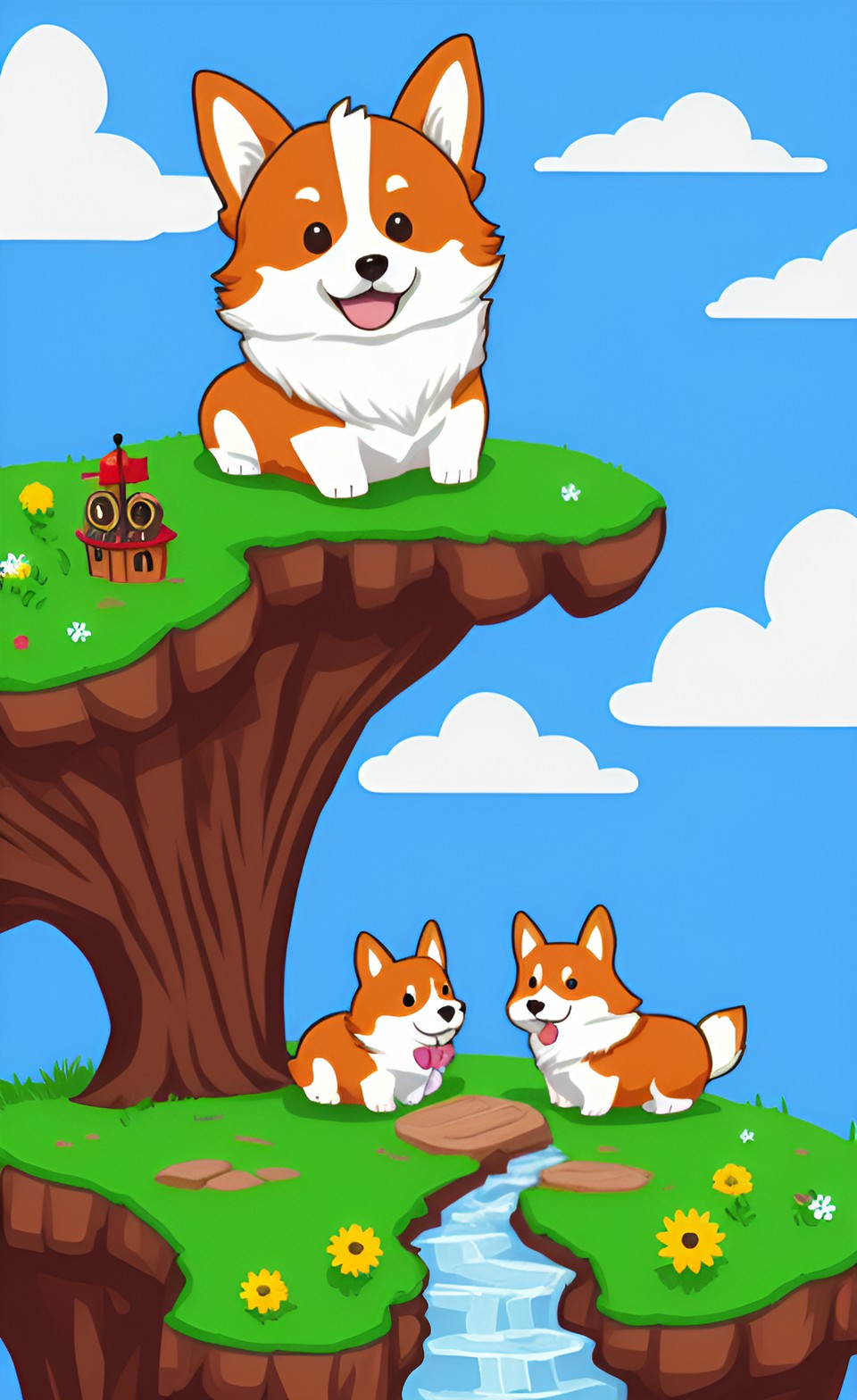 cute corgi kingdom preview